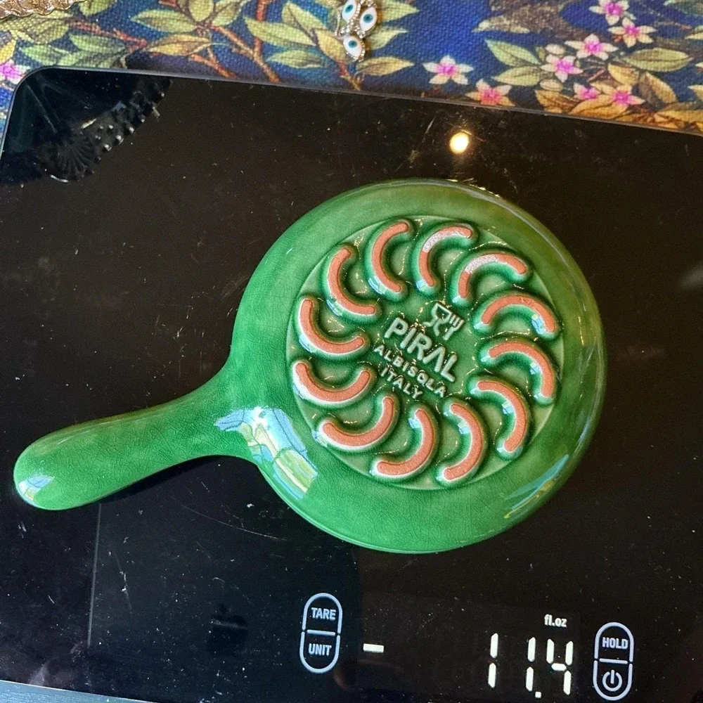 Terracotta Piral Albisola Cookware Saucier Pan Hunter Green Italy Italian 8